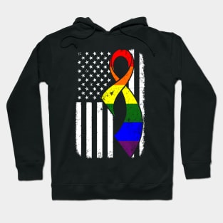 LGPT Pride American Flag Costume Gift Hoodie